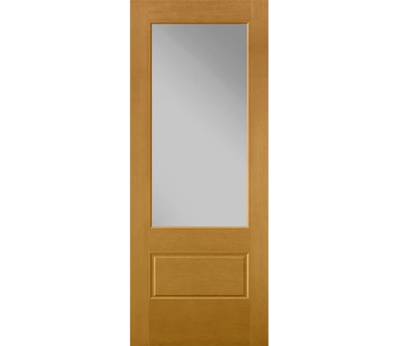 Effingham 3 Quaters Light Fiberglass Entry Door