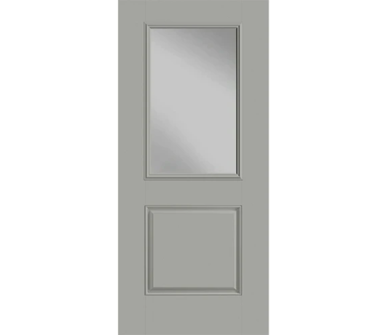 Effingham Half Light 1 Panel Fiberglass Entry Door