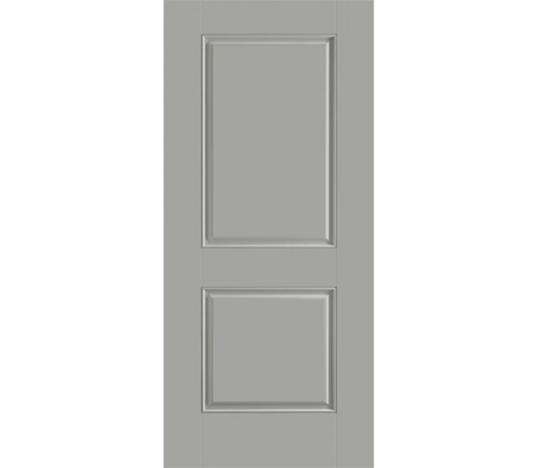 Effingham Two Panel Square Fiberglass Entry Door